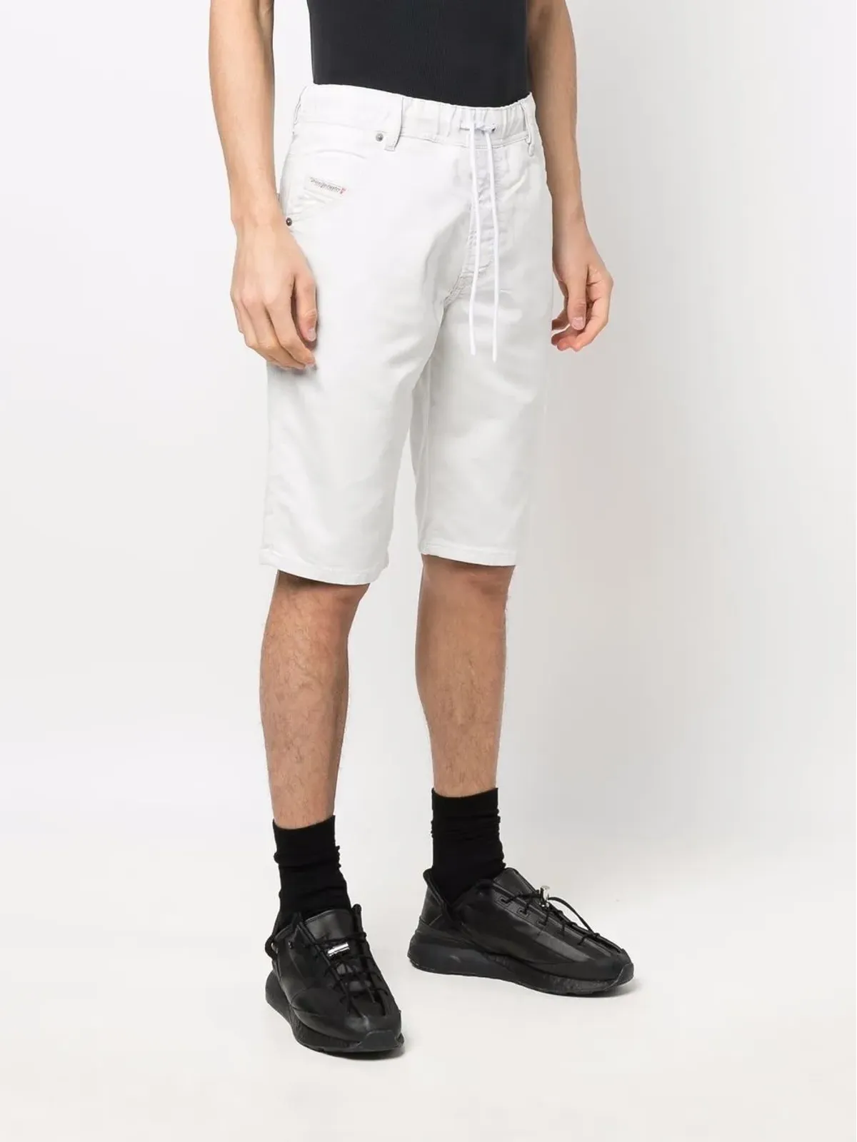 Diesel ドローストリングデニムショートパンツ - 画像3