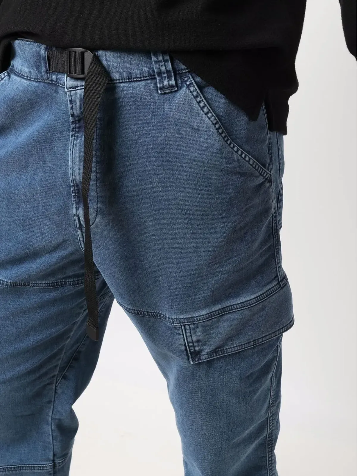 Diesel Krooley カーゴ テーパード ジーンズ - 画像5