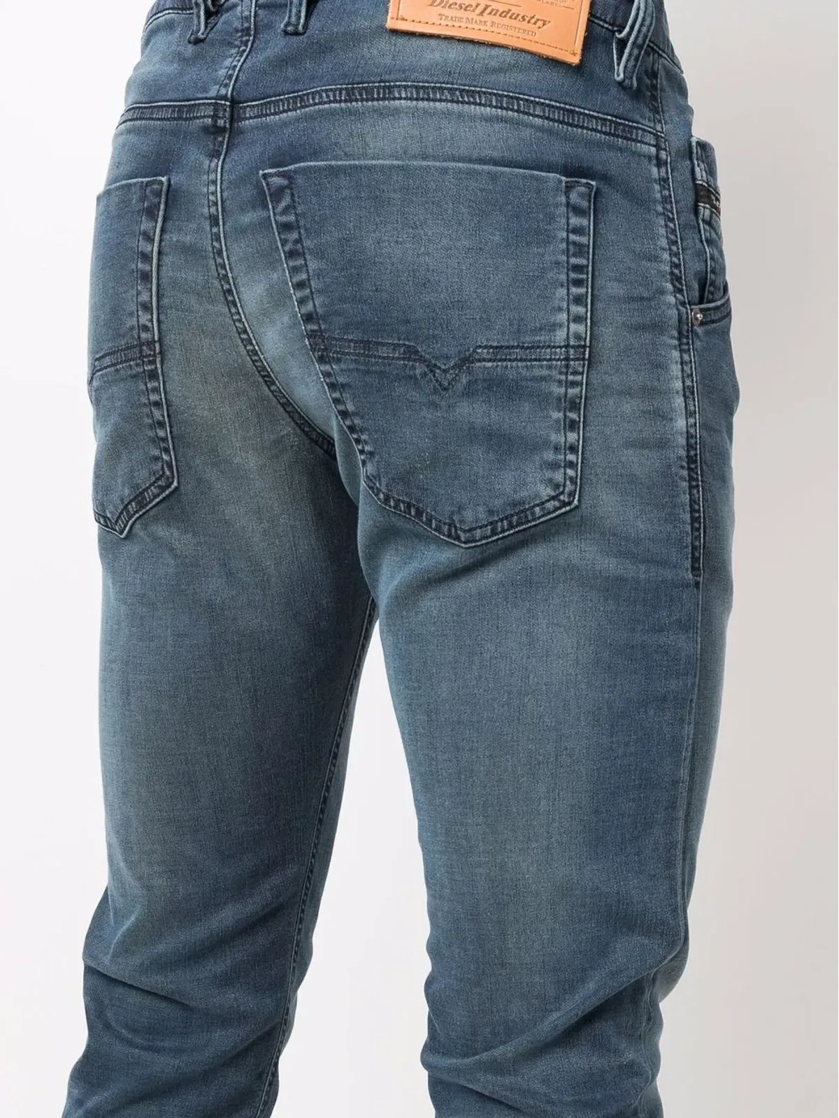 Diesel Krooley ドローストリング テーパードジーンズ ブルー - 画像5