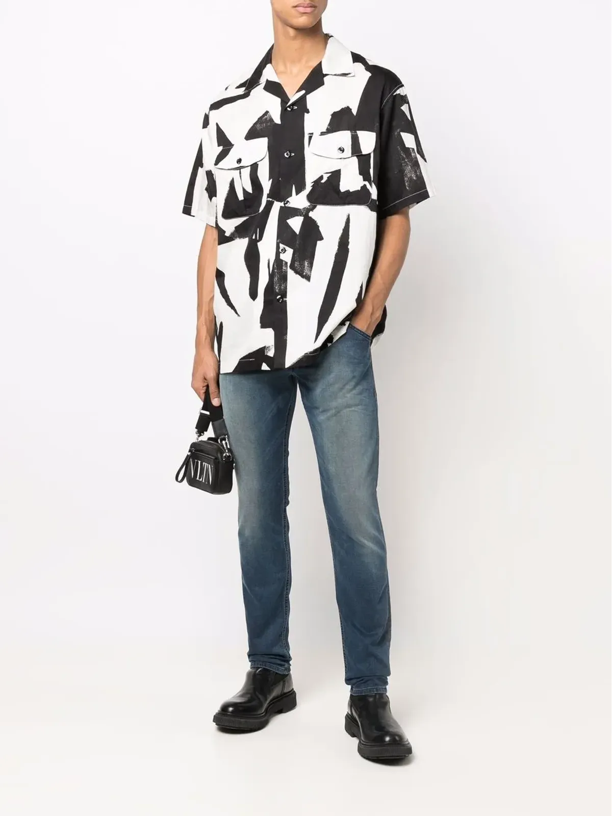 Diesel Krooley ドローストリング テーパードジーンズ ブルー - 画像2