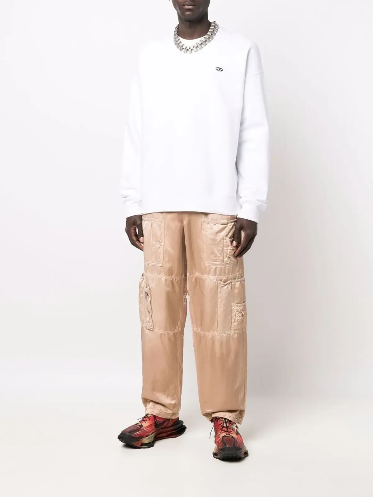 Diesel S-Rob-Doval-PJ コットン スウェットシャツ - 画像2