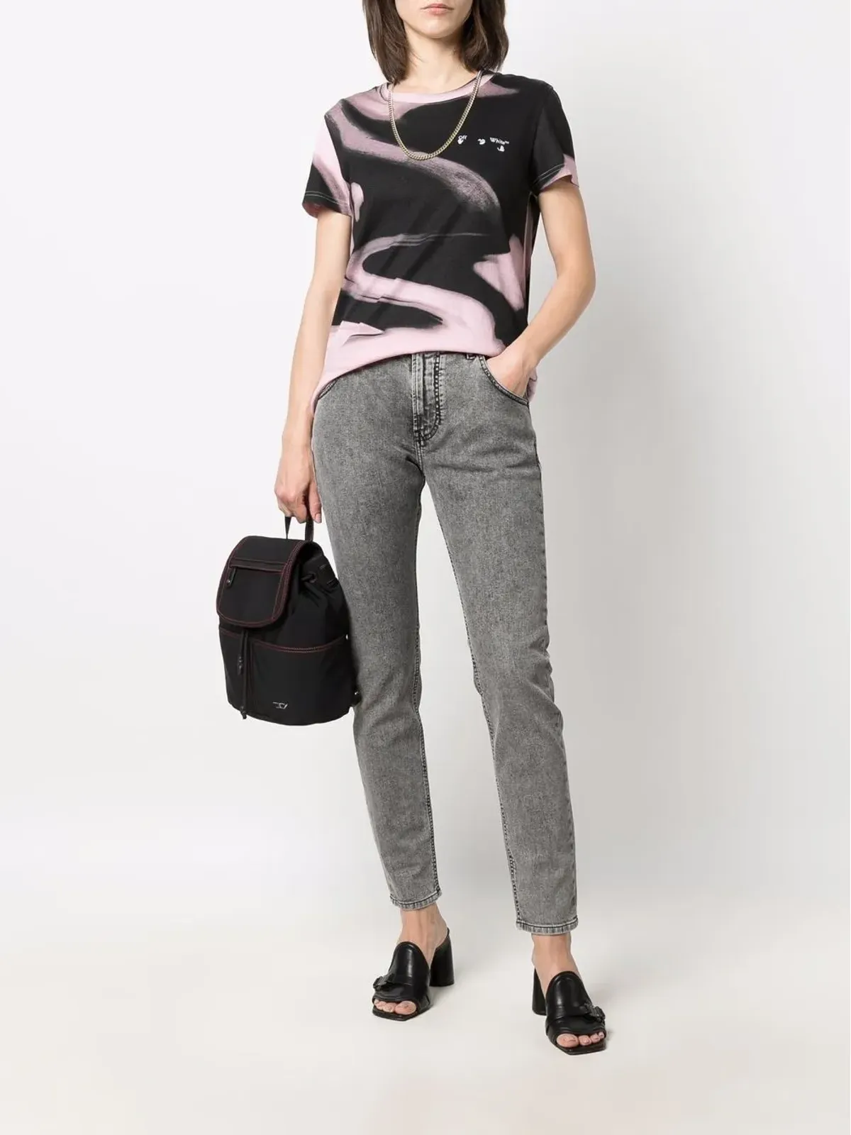 Diesel ロゴパッチ デニムジーンズ - 画像2