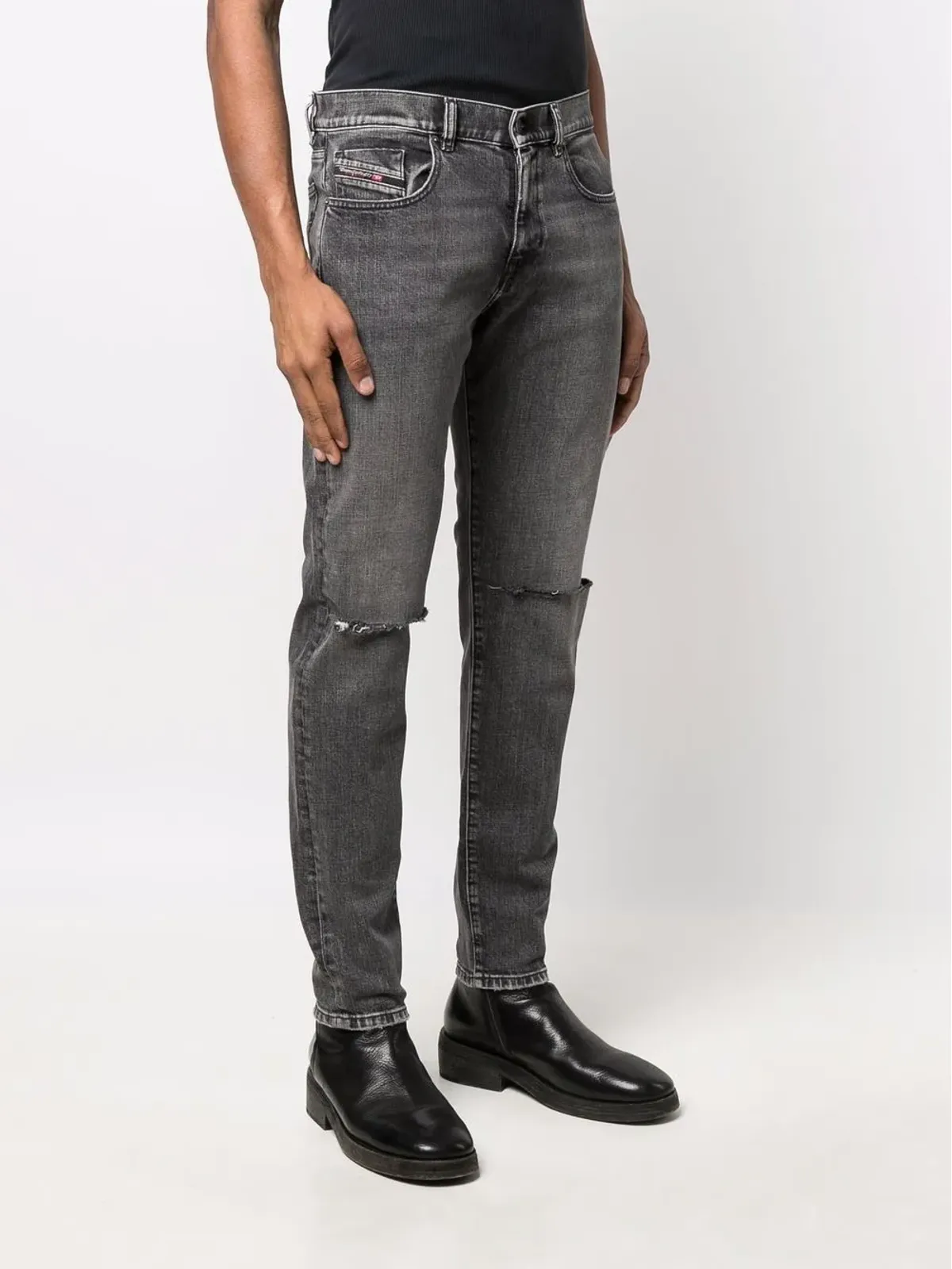 Diesel スリムカットデニムジーンズ - ブラック - 画像3