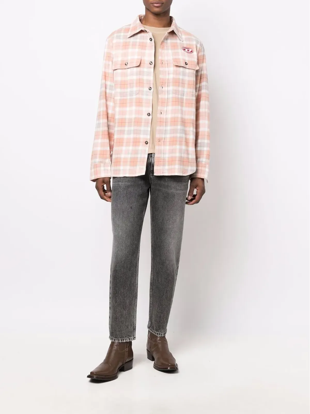 Diesel D-Fining tapered-leg jeans - Grey - 画像2