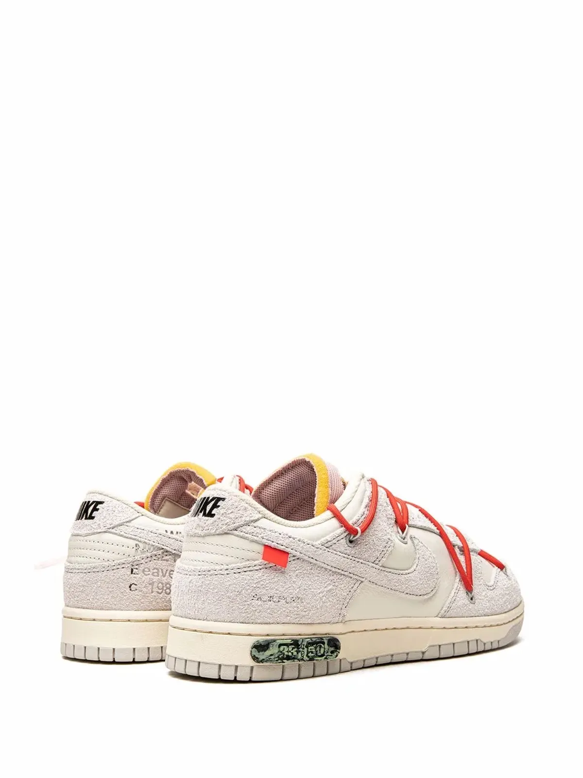 Nike X Off-White ダンク ロー Lot 33 スニーカー - 画像3