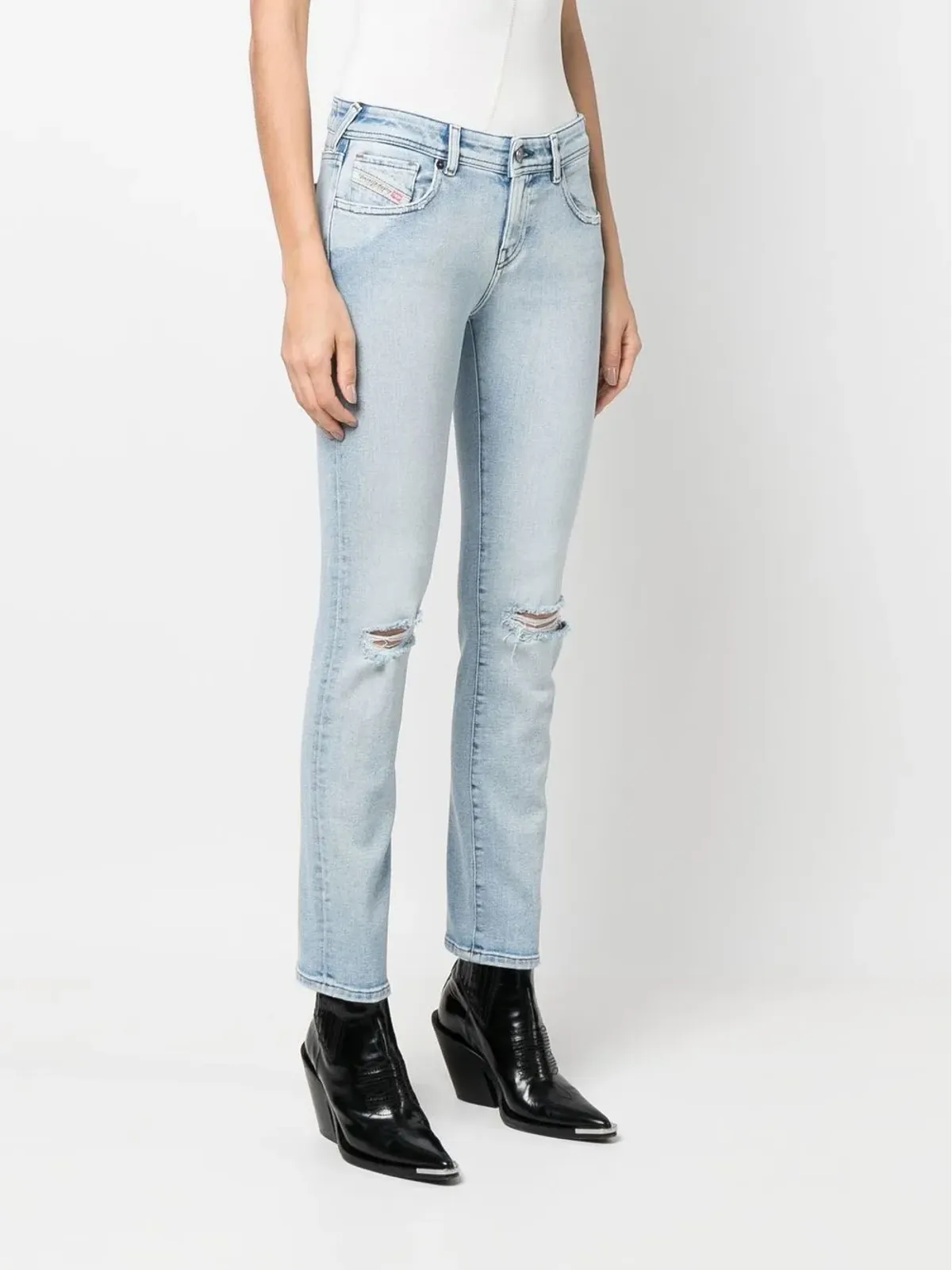 Diesel ローライズ・スリムカットジーンズ - 画像3