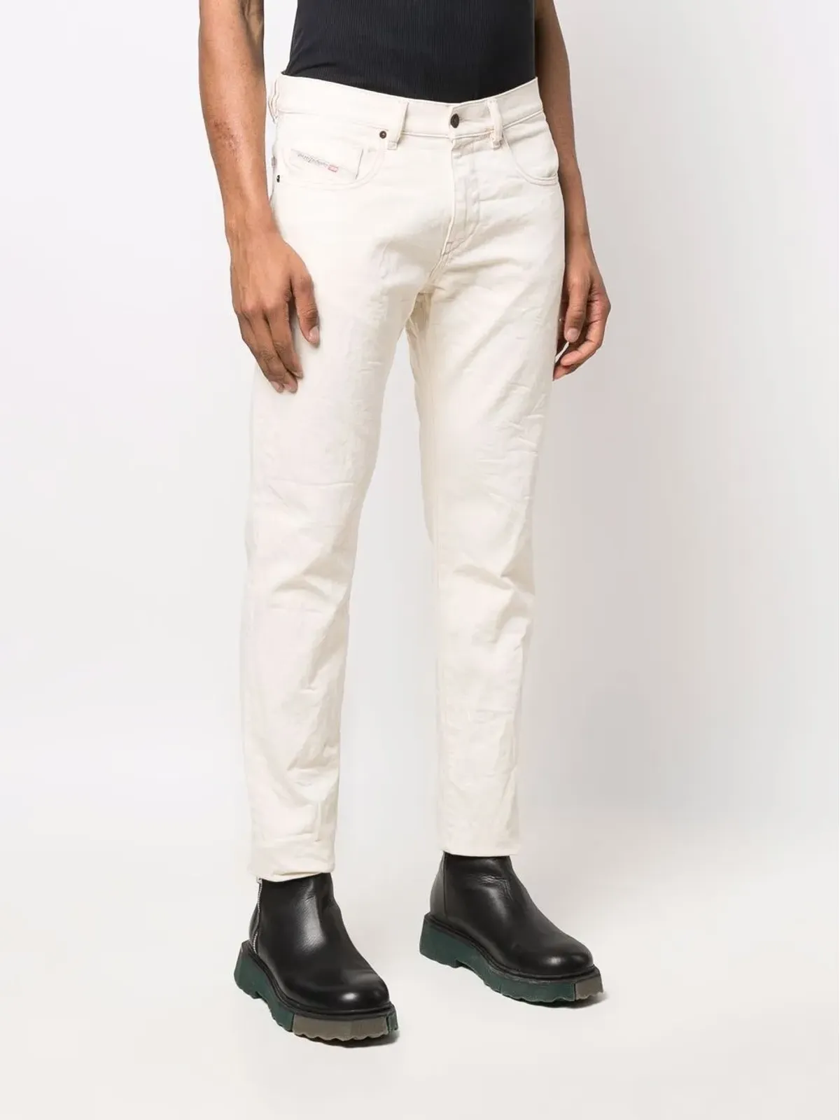 Diesel ディーゼル D-Strukt 09B94 スリムカットジーンズ - 画像3