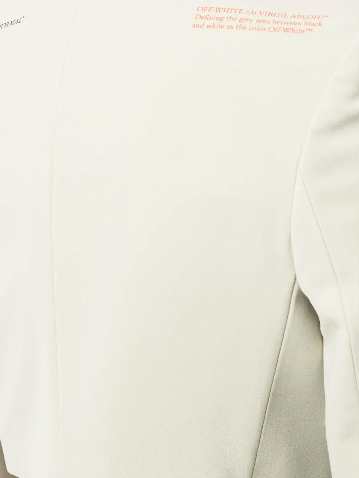 Off-White シングルブレスト クロップドブレザー - 画像5