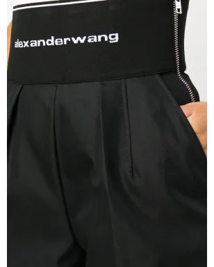 Alexander Wang ロゴ入りウエストバンド サファリショーツ - ブラック - サムネイル5