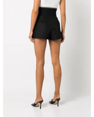 Alexander Wang ロゴ入りウエストバンド サファリショーツ - ブラック - サムネイル4