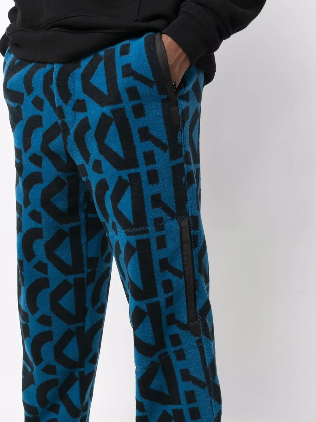 Kenzo モノグラムプリント フリース トラックパンツ - 画像5