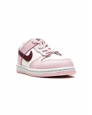Nike Kids Dunk Low Pink Foam スニーカー - White - サムネイル1