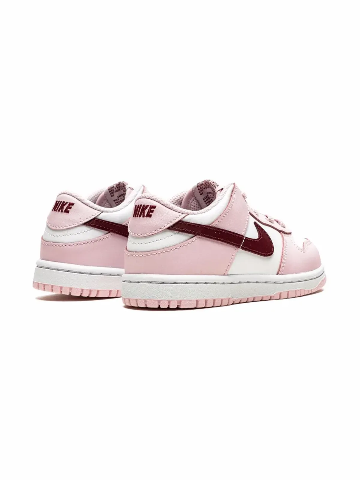 Nike Kids Dunk Low Pink Foam スニーカー - White - 画像3