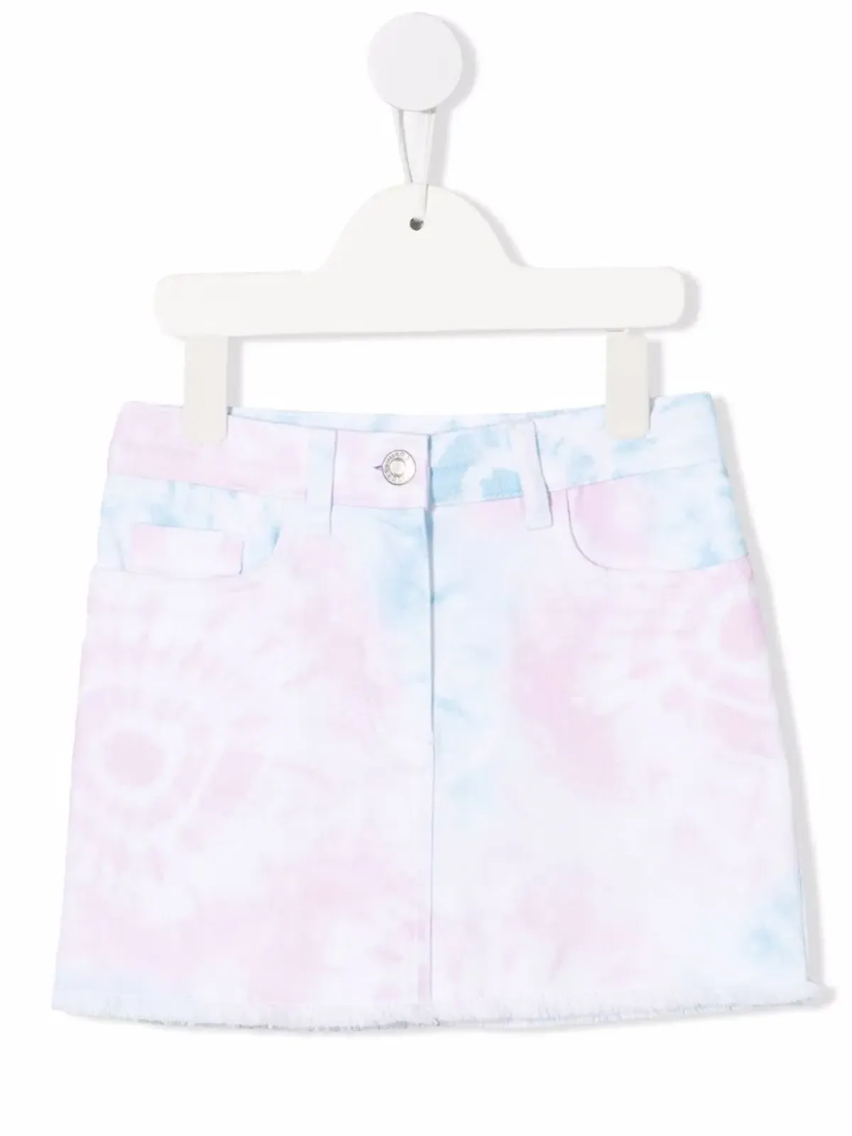 Chiara Ferragni Kids タイダイ染めデニムスカート - 画像1