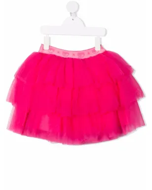 Chiara Ferragni Kids ロゴ入りウエストバンド チュールスカート - サムネイル1