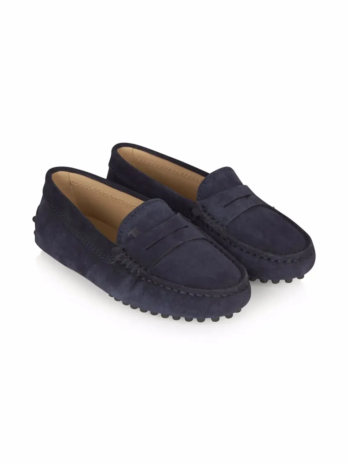 Tod's Kids Gommino スエード ペニーローファー - 画像1
