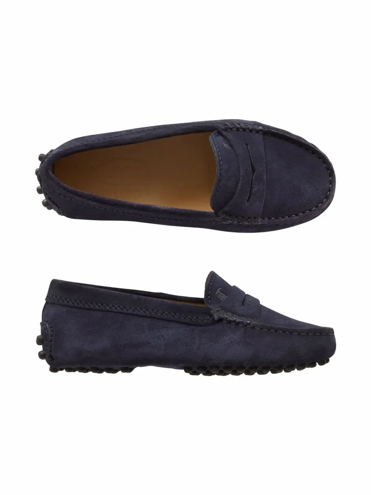 Tod's Kids Gommino スエード ペニーローファー - 画像2