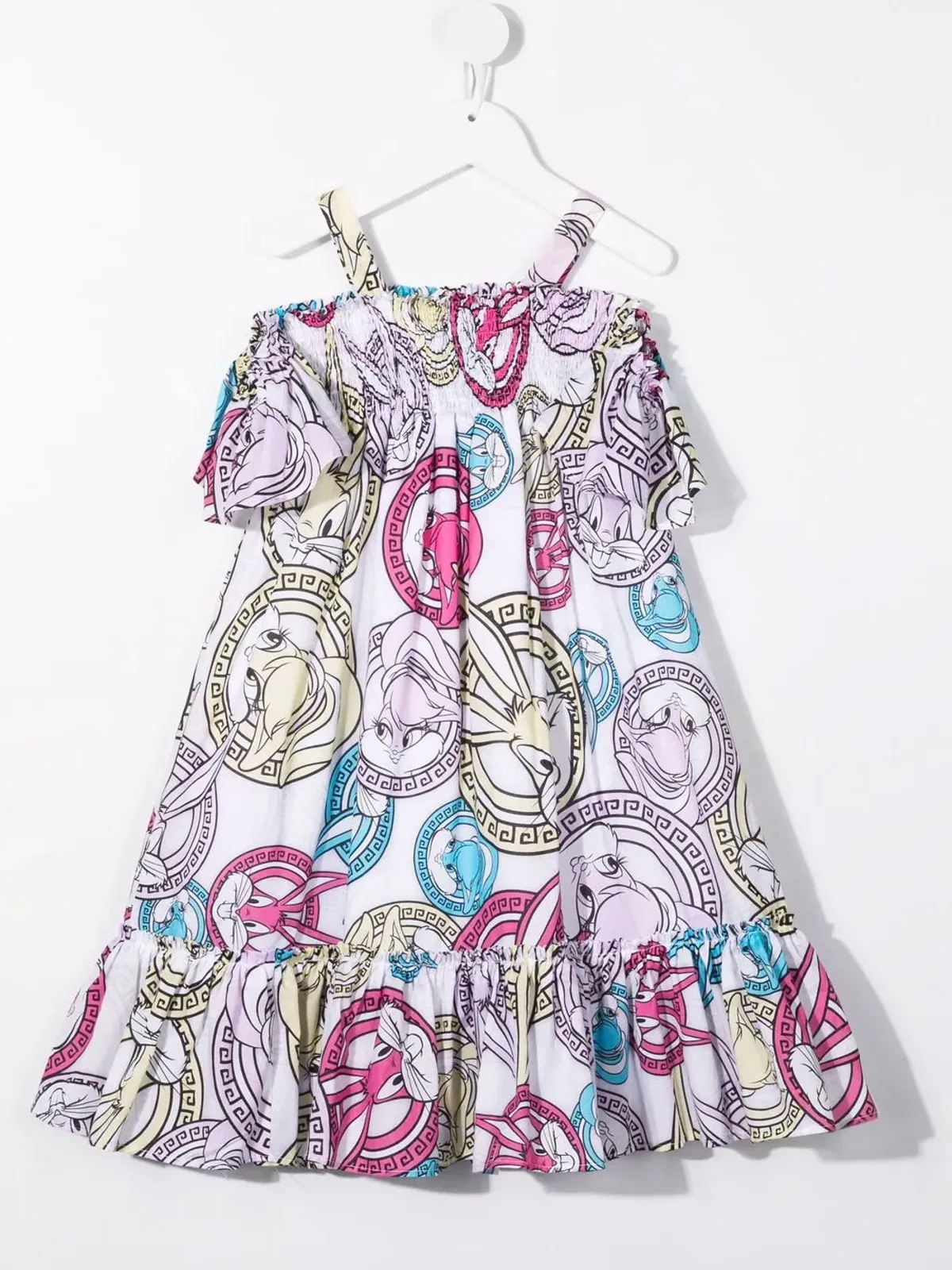 Monnalisa Looney Tunes off-shoulder dress - 画像2