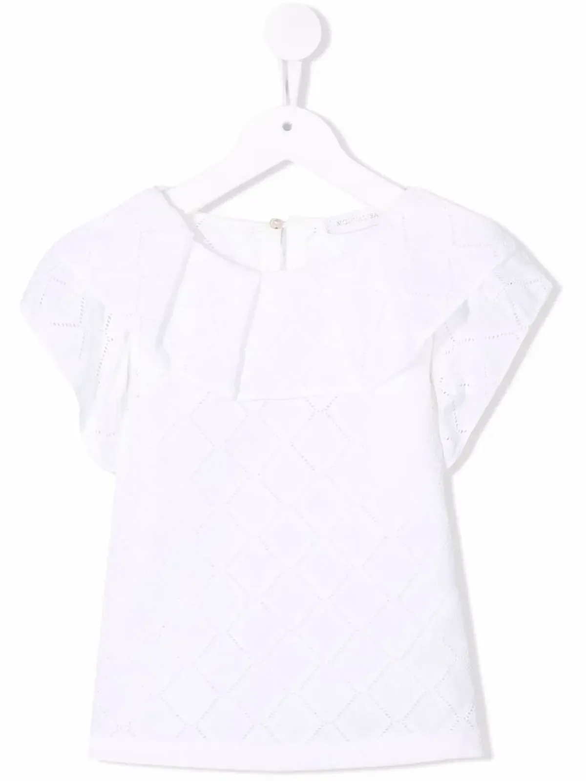 Monnalisa perforated-design top - 画像1