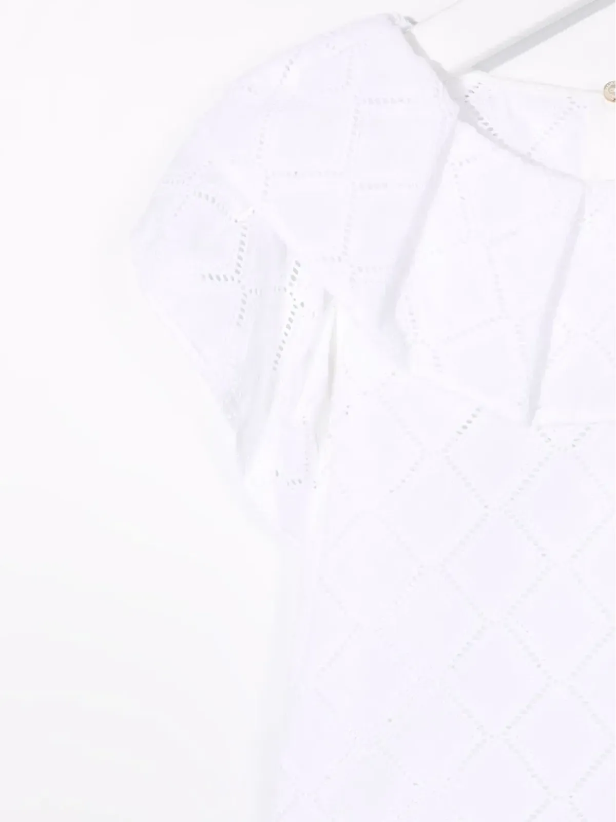 Monnalisa perforated-design top - 画像3