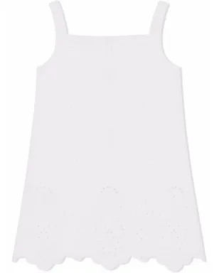 Dolce & Gabbana Kids broderie-anglaise pinafore dress ホワイト - サムネイル2