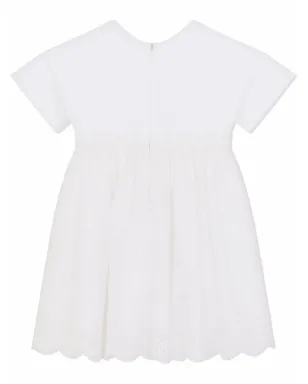 Dolce & Gabbana Kids 刺繍入りポプリン ミディドレス - サムネイル2