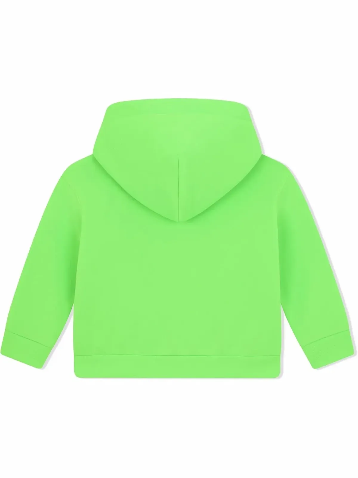 Dolce & Gabbana Kids ジップフロント ロゴ フーディー - グリーン - 画像2