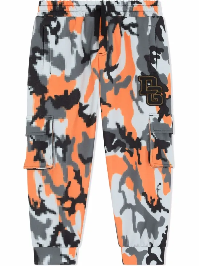 Dolce & Gabbana Kids Dolce & Gabbana Kids カモフラージュ柄ジョギングパンツの商品画像