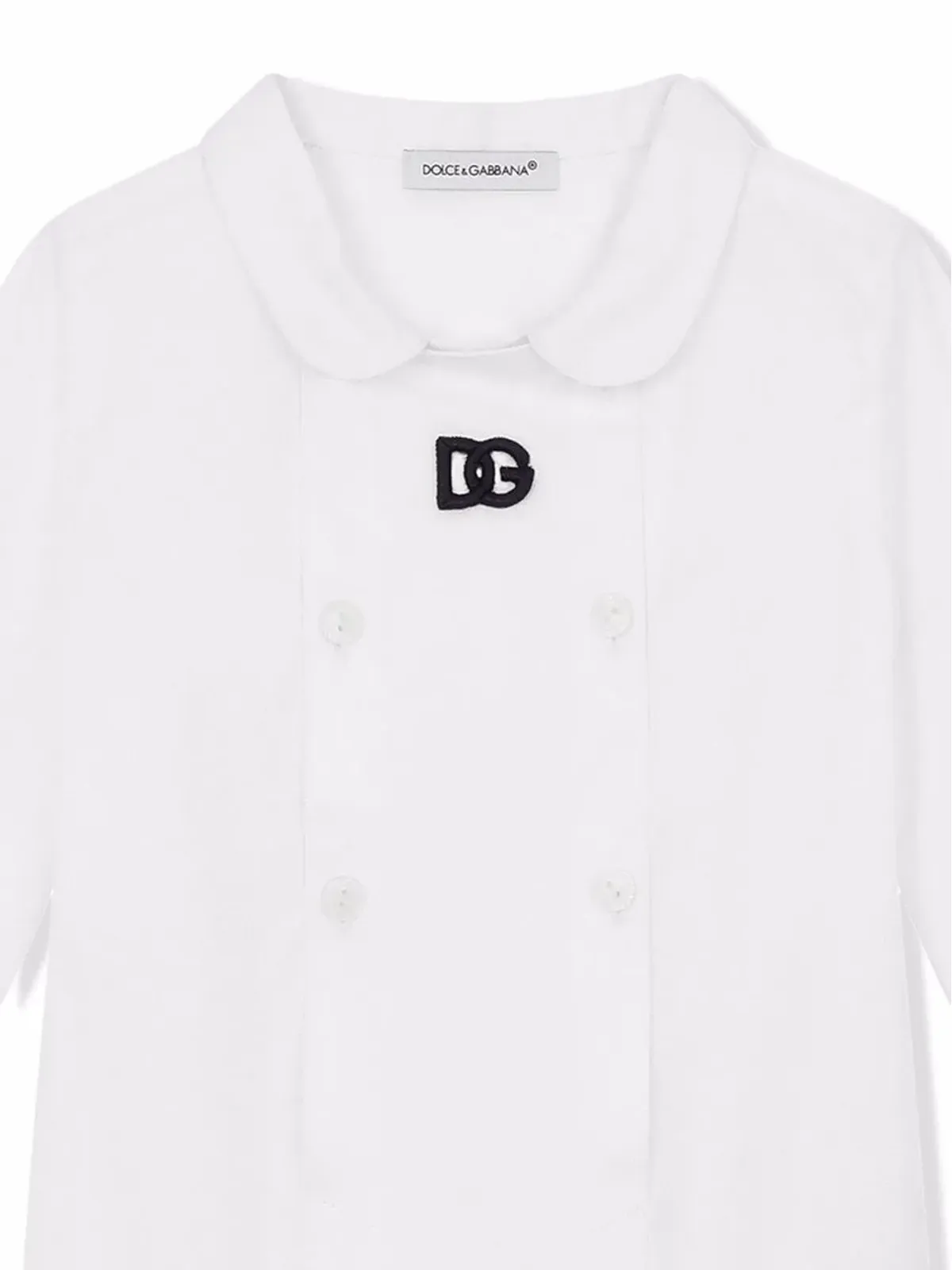 Dolce & Gabbana Kids DGロゴポプリンベビー用ロンパース - 画像3
