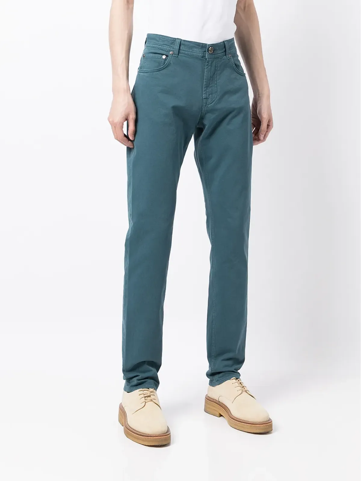 Corneliani コルネリアーニ 高腰テーパードパンツ - 画像3