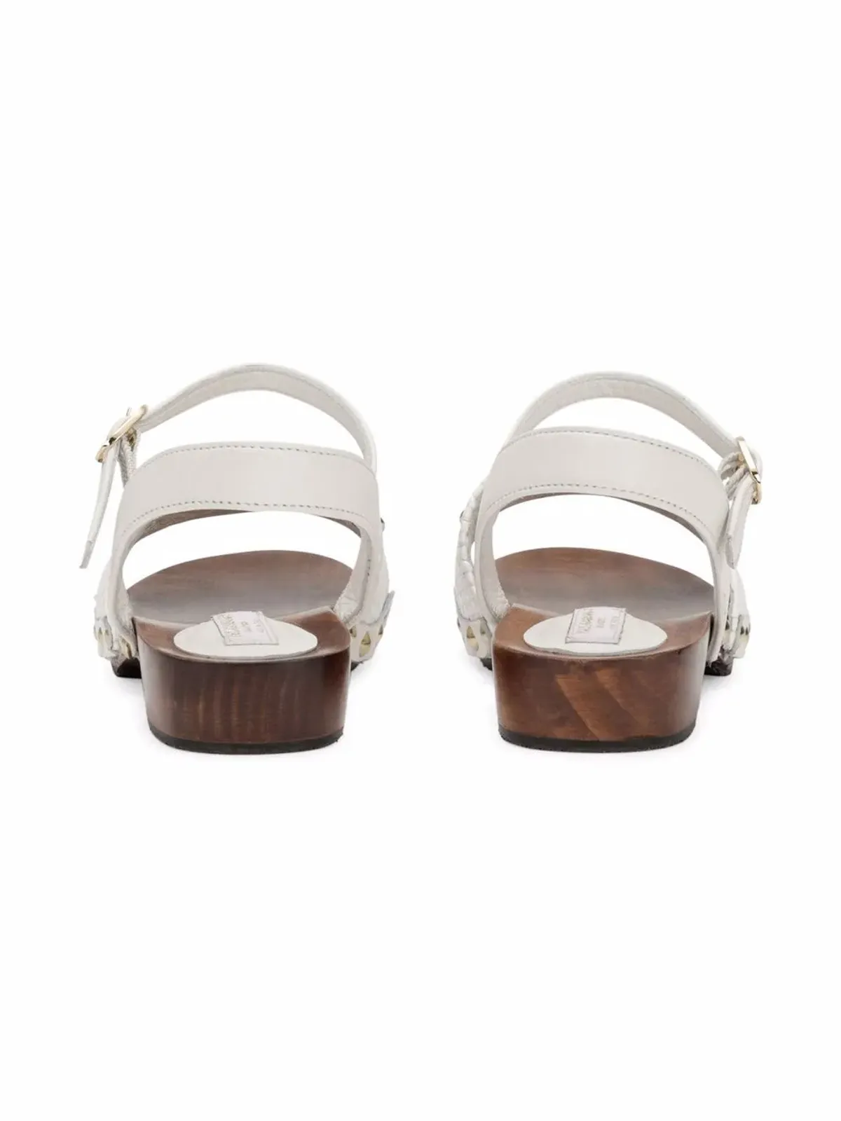 Dolce & Gabbana Kids embellished leather sandals - White - 画像3
