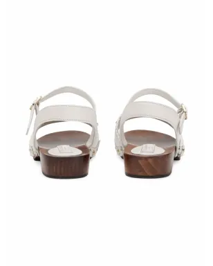 Dolce & Gabbana Kids embellished leather sandals - White - サムネイル3