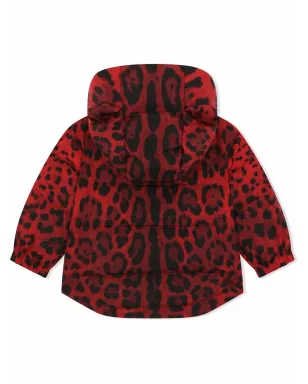 Dolce & Gabbana Kids レオパード柄パデッドジャケット - サムネイル2