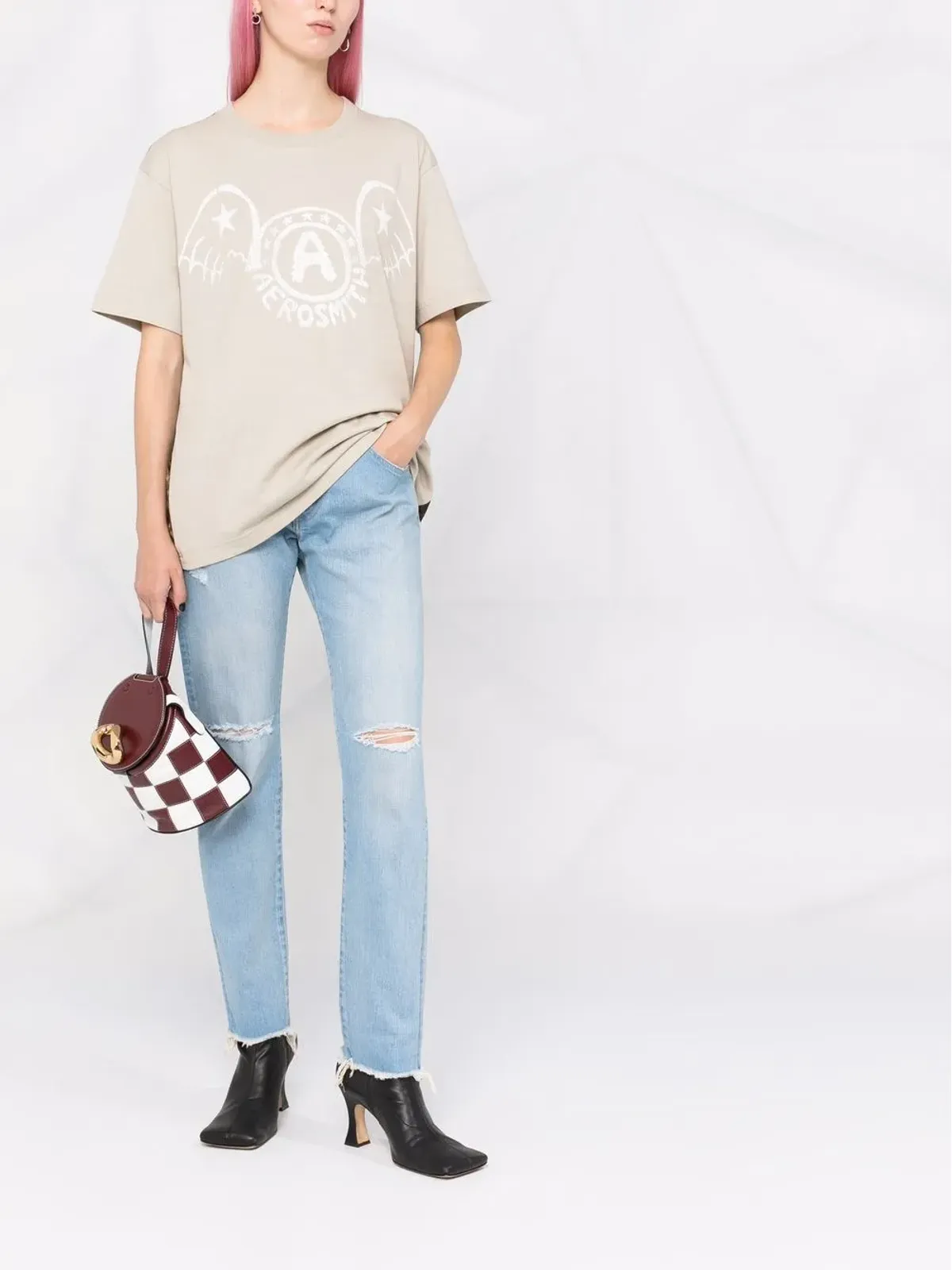 Junya Watanabe ディストレスド・スキニー・ジーンズ - 画像2