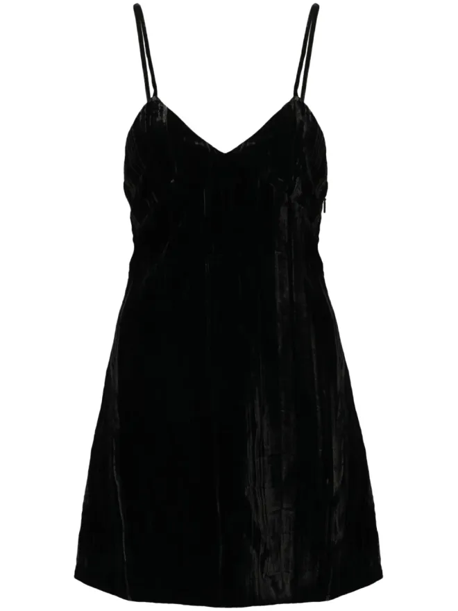 Saint Laurent Saint Laurent ベルベットミニドレスの商品画像