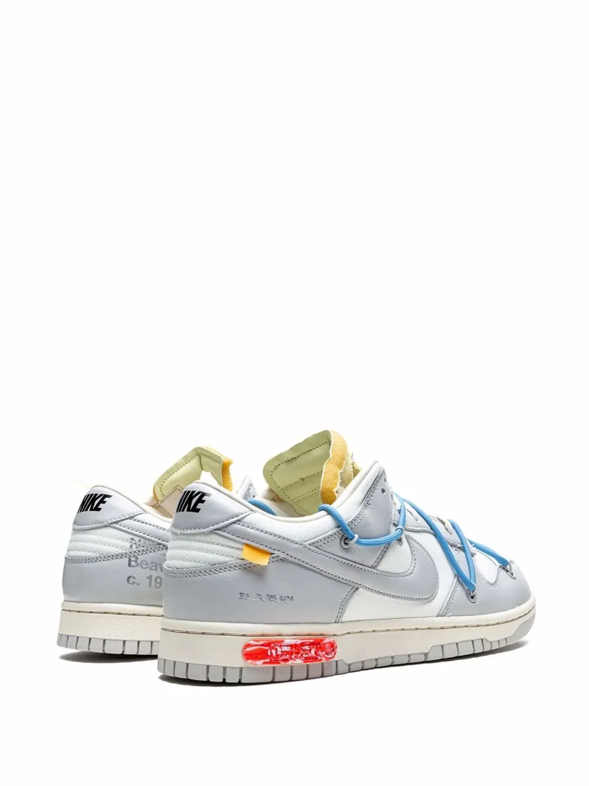 Nike X Off-White ダンク ロー Lot 05 スニーカー - 画像3