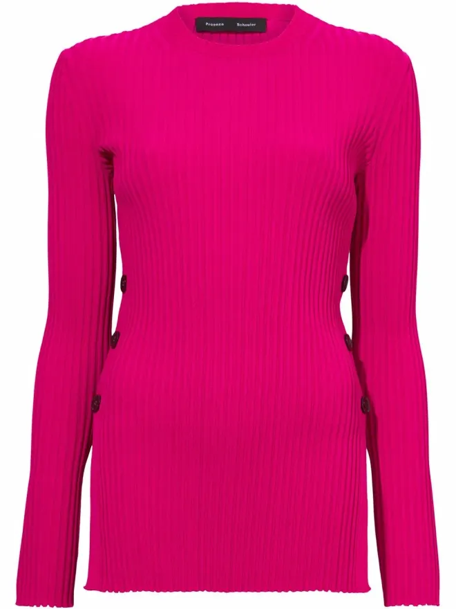 Proenza Schouler Proenza Schouler リブ編みニット ボタンディテール ジャンパーの商品画像