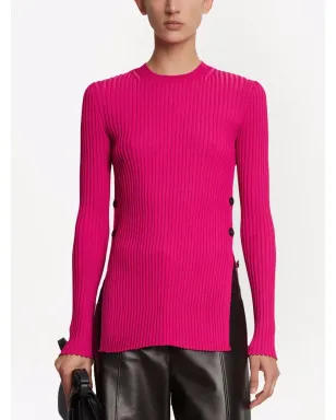 Proenza Schouler リブ編みニット ボタンディテール ジャンパー - サムネイル3