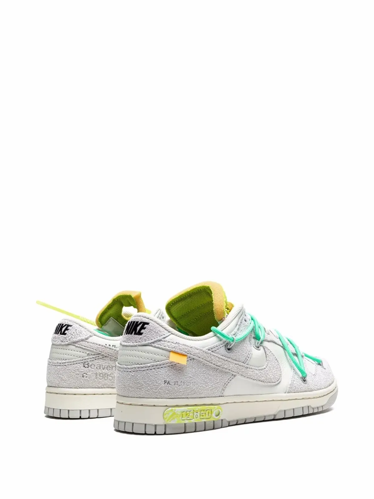 Nike X Off-White ダンク ロー Lot 14 スニーカー - 画像3