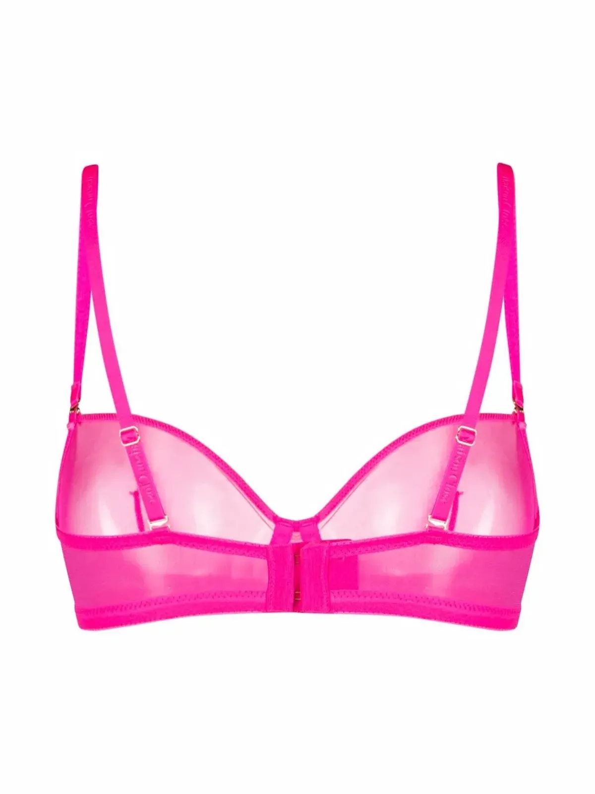 Maison Close Corps à Corps Neon sheer balconette bra - Pink - 画像2