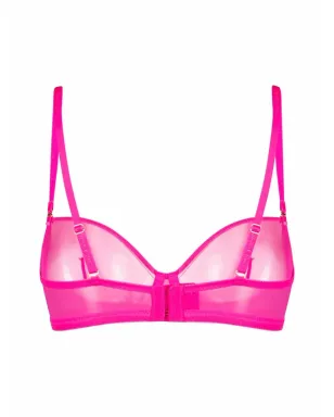 Maison Close Corps à Corps Neon sheer balconette bra - Pink - サムネイル2