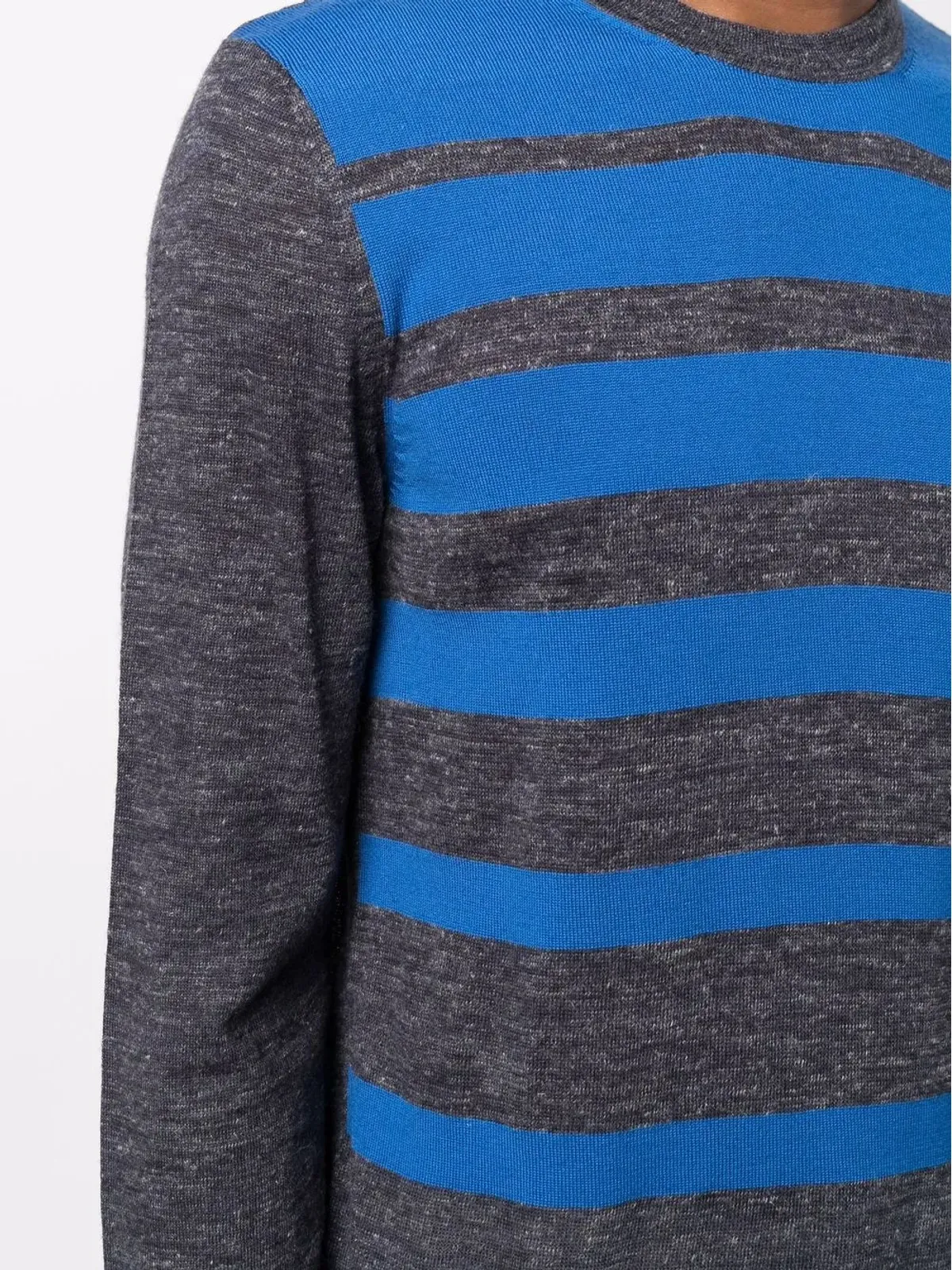 BOSS striped-knit jumper - Grey - 画像5