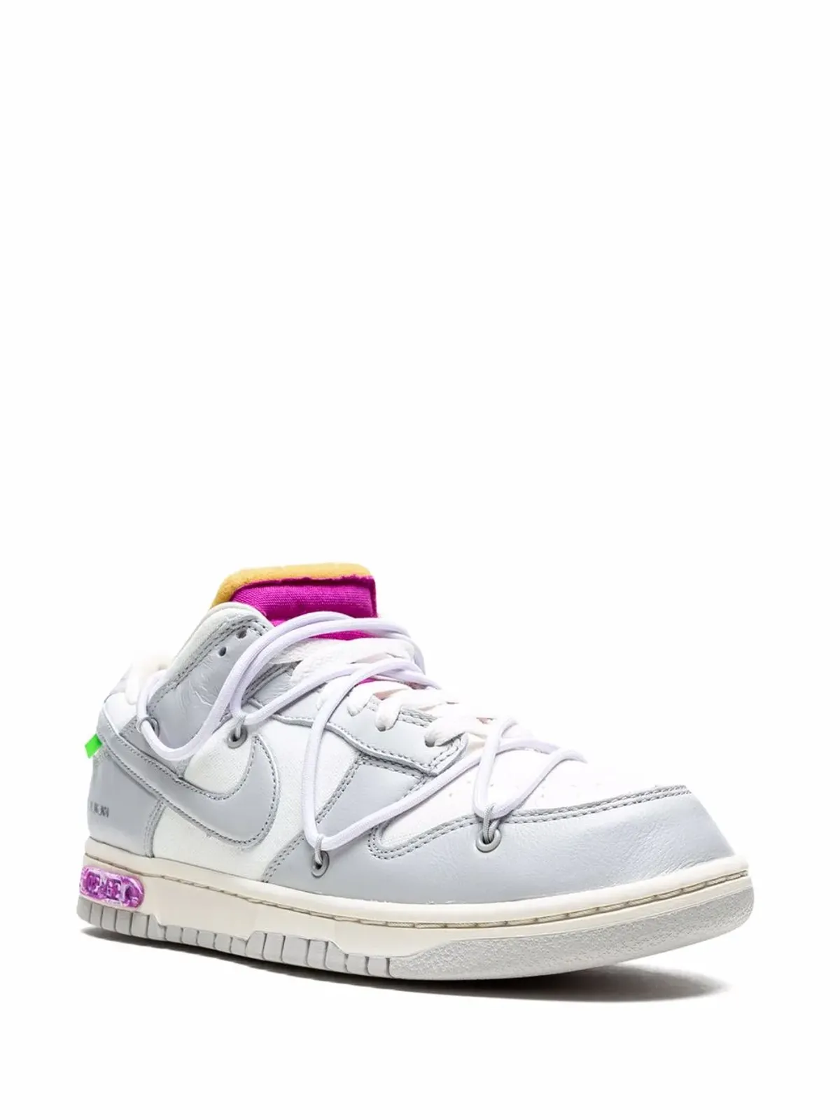 Nike X Off-White ダンク ロー Lot 03 スニーカー - 画像2