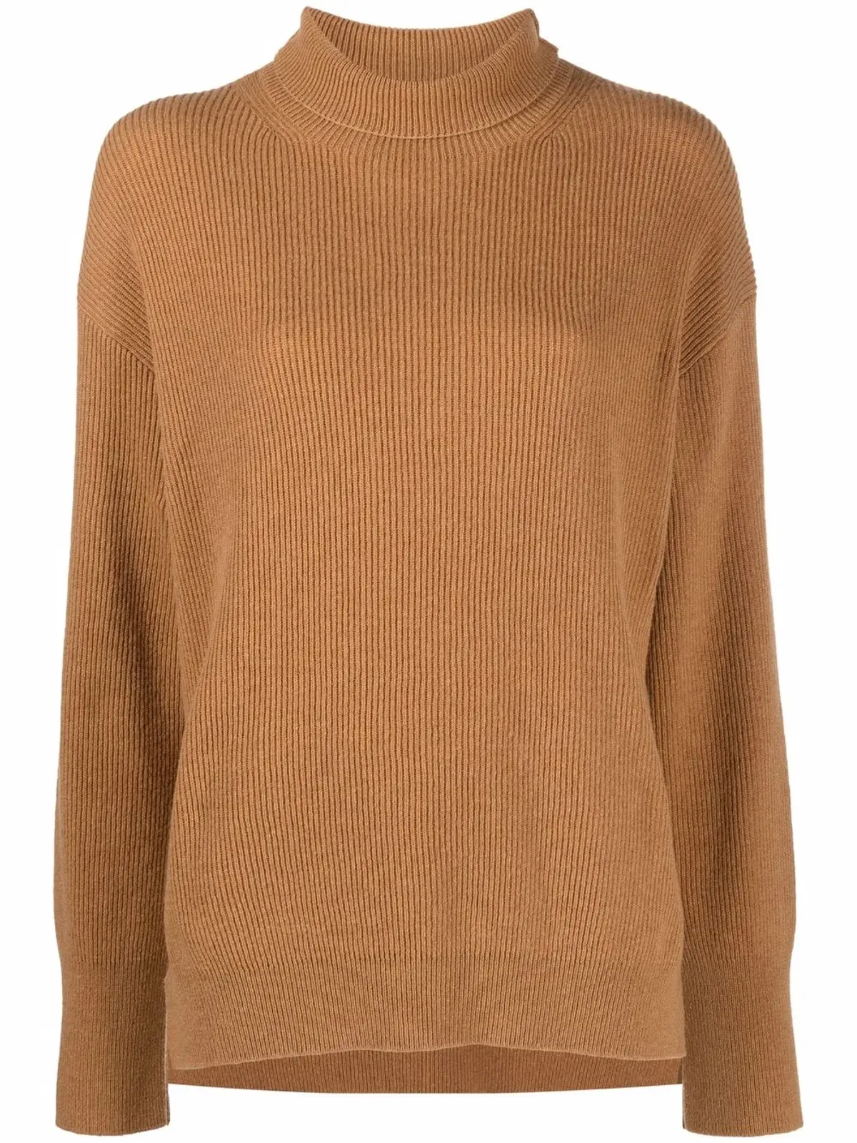 Nanushka roll-neck ribbed-knit jumper - Brown - 画像1