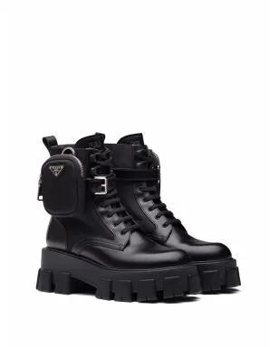 Prada モノリス レザー ブーツ - サムネイル2