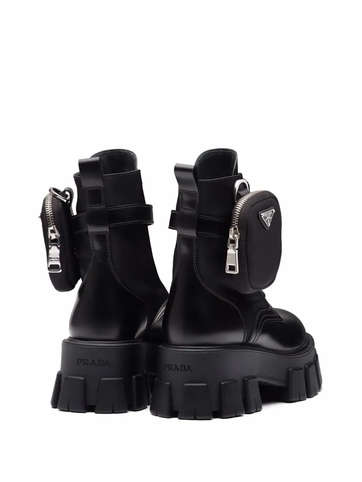 Prada モノリス レザー ブーツ - 画像3