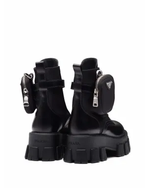 Prada モノリス レザー ブーツ - サムネイル3
