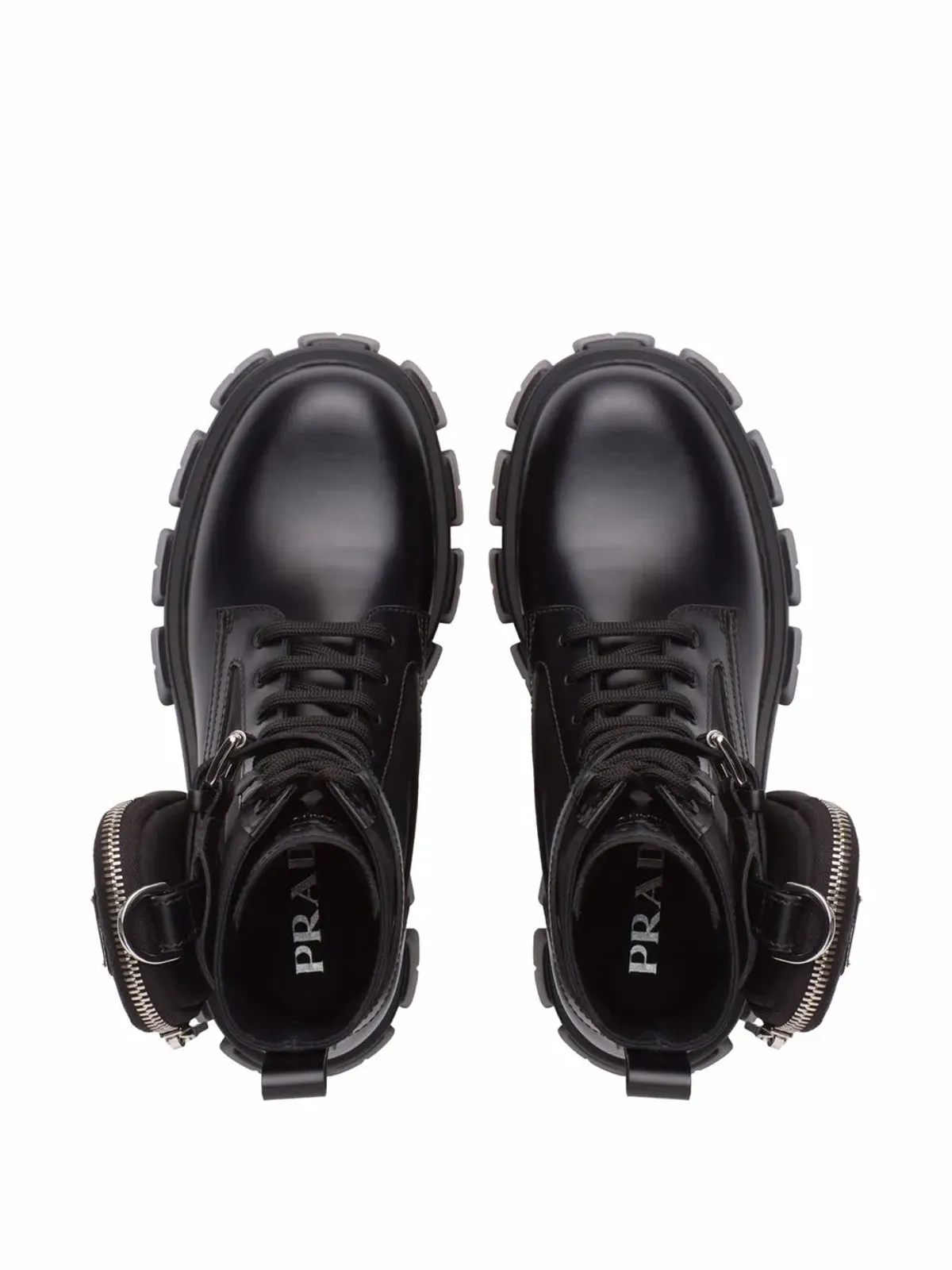Prada モノリス レザー ブーツ - 画像4
