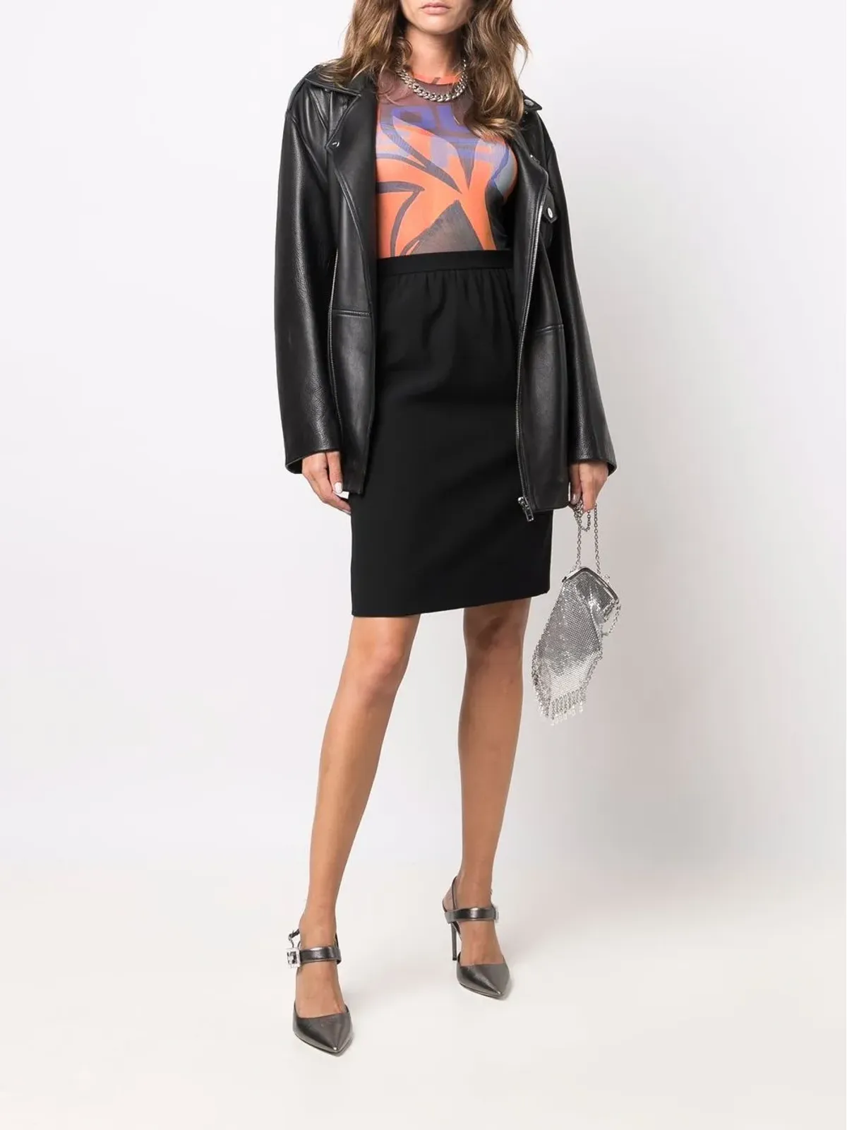 Givenchy ビンテージ 1980年代 ハイウエスト ストレートスカート - 画像2