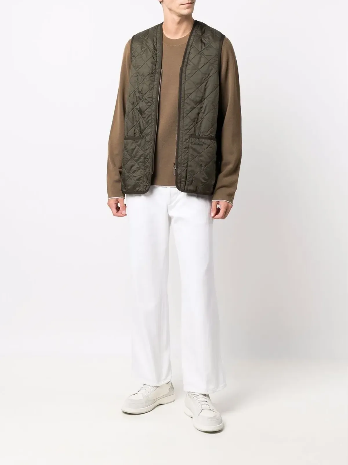 Barbour ジレ キルテッド ポーチポケット - 画像2